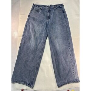 Scuffers Long Baggy Embroidered Jeans Size 46
